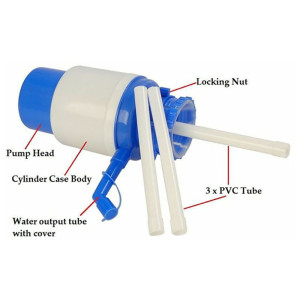 Drinking Water Manual Pump Blue/White 16.5x7.1cm