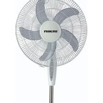 Pedestal Fan With Remote 5 Blades 45 W NPF1634RT White