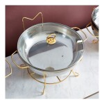 Wellshine Chafing Dish With Lid And Stand Silver/Gold 8L