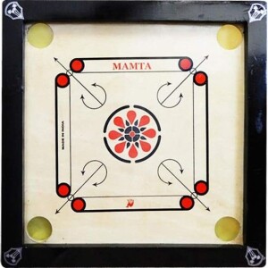 Wooden Carrom Board With Coins / Striker / Powder 4 Players