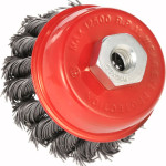 Steel Wire Cup Brush for Hammer Red/Silver