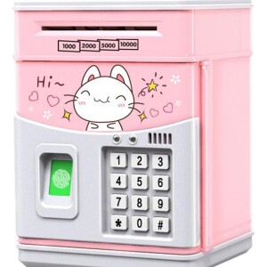 Electronic Money Bank with Password Simulated for Kids