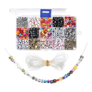 1100-Piece A-Z Letter Beads Kit