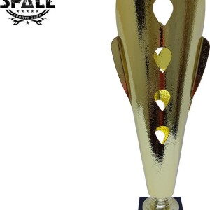 Trophy with Resin Decoration Electroplating Ornaments Golden/Black