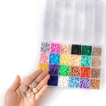 4080-Pieces Set of Colourful Bracelet Bead With Accessories 19.6x13.2x2.3cm