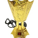 Classic Style Electric Incense Burner Gold 22x14cm