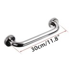 12 Inch Stainless Steel Grab Bar For Safety (1 Inch Thickness) Silver 30cm