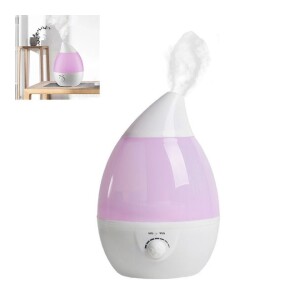 Ultrasonic Cool Mist Droplet Humidifier White/Pink