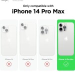 Rock Pow Compatible with iPhone 14 Pro Max Case, Liquid Silicone Case, Full Body Protective Cover, Shockproof, Slim Phone Case