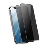 2 Pack Blitzby Privacy Screen Protector for iPhone 14 Plus/13 Pro Max (6.7 inch) Black