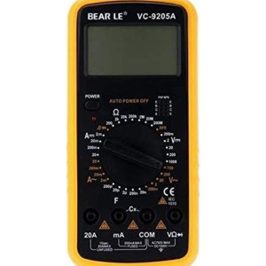 Bear Le Vc-9205A Ac/Dc Professional Electric Tester Digital Multimeter Yellow/Black