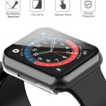 Hard PC Ultra-Thin Protective Case Cover with Screen Protector for Apple Watch Series 7 41mm Clear