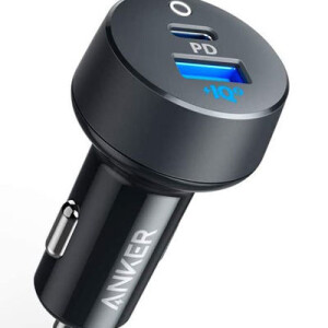 USB C Car Charger, 35W PowerDrive PD? 2 Car Adapter With 1 18W PD Port For iPad, iPhone XS/Max/XR/X/8, and 1 15W Fast Charge Port For Samsung S10/S9/S8 Black