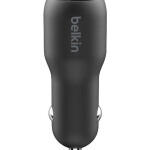 Boost Charge USB-C + USB-A Car Charger With PPS 37W Black