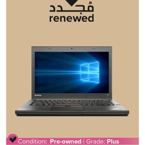 Renewed - Thinkpad T450 (2015) Laptop With 14-Inch Display, Intel Core i5 Processor/4th Gen/4GB RAM/256SSD/Intel HD Graphics Black English Black