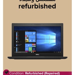 Refurbished - Latitude 7280 (2017) Laptop With 12.5-Inch Display, Intel Core i5 Processor/7th Gen/4GB RAM/256GB SSD/Intel HD Graphics Black English Black