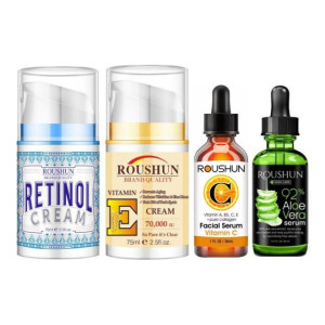 Retinol Face Cream, Vitamin E Facial Cream, Vitamin C Serum, Vitamin C Serum Clear