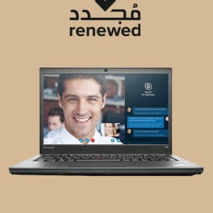 Renewed - T440 ThinkPad Laptop With 14.1 Inch Display,Intel Core i5-4th Gen/8GB DDR3L RAM/256GB SSD, Windows 10 Pro English/Arabic Black