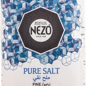 NEZO Fine Iodized Pure Salt, Blue, 1 kg