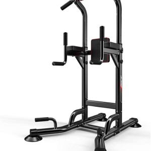 Pull Up & Dip Station Dip Stand Power Tower Adjustable Height Multi-Functional Home Strength Training Fitness Workout Station | MF-5402