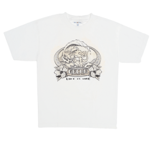 Del Sol Basamat Color Kid's T-shirts Surf Gecko Tee White