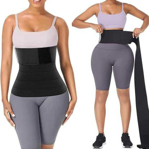 Women Slimming Elastic Tummy Invisible Wrap Belt For Weight Loss Waist Trainer Tape,