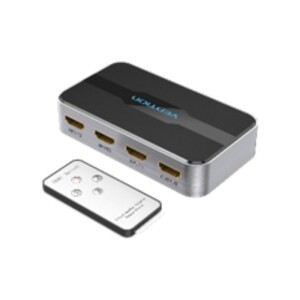3 in 1 out HDMI 2.0 Switcher Grey Aluminium Alloy Type