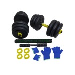 Dumbbell Set With pair of gloves and wrist support