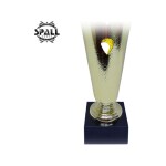 Trophy with Resin Decoration Electroplating Ornaments Golden/Black
